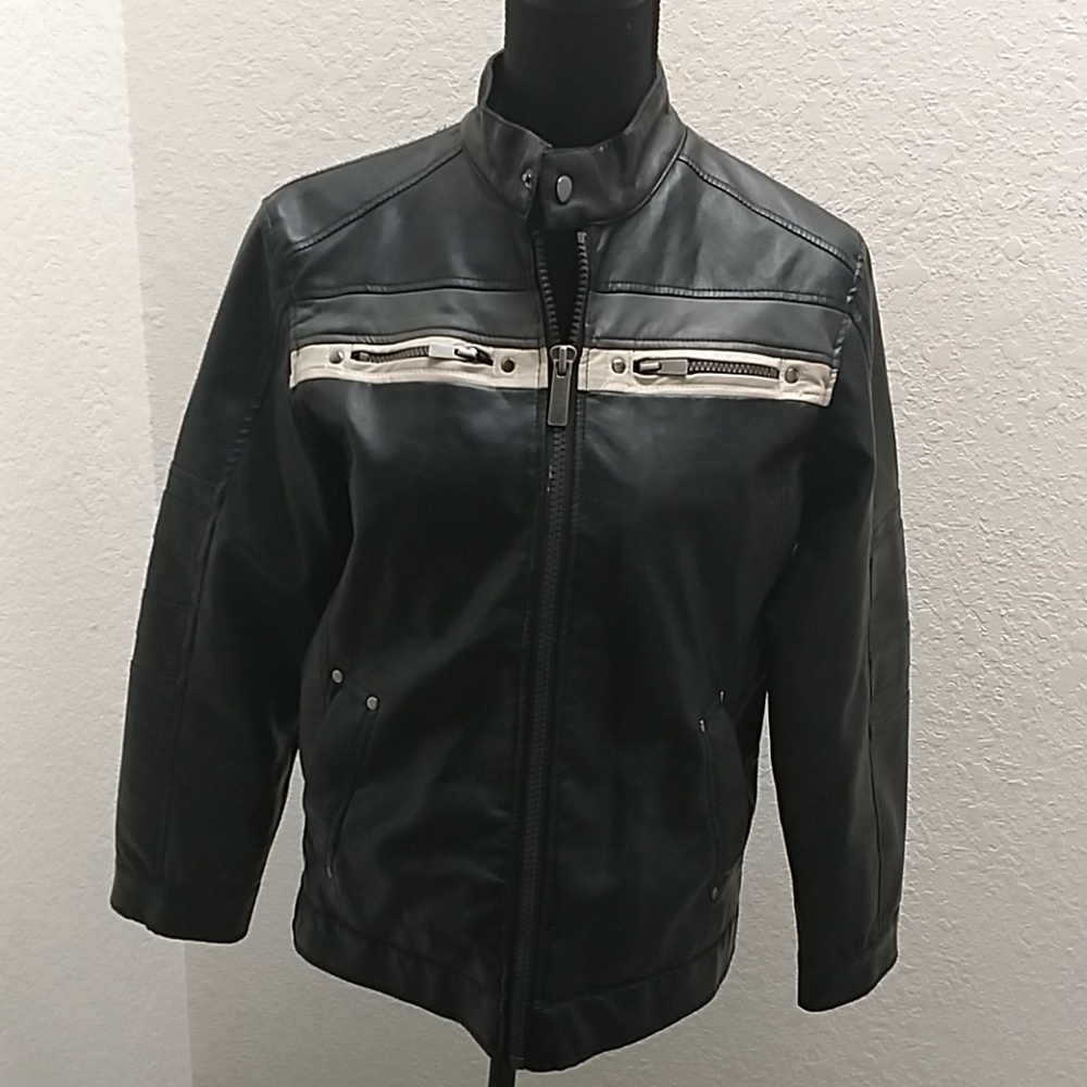 Faux leather jacket